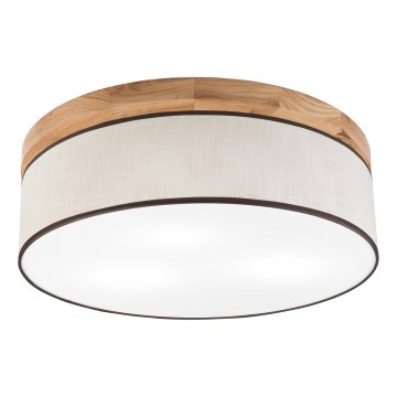 Brilagi - LED plafonsko svetlo BELLADONNA 3xE27/15W/230V prečnik 50 cm krem/hrast