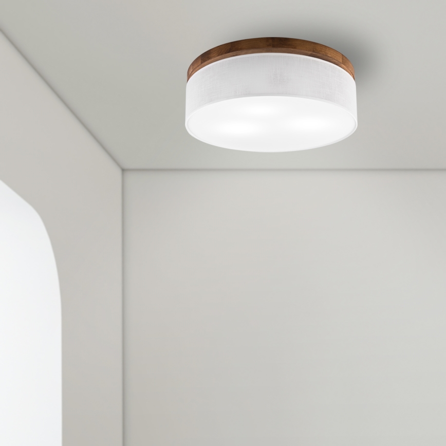 BRILAGI - LED plafonsko svetlo BELLADONNA 3xE27/15W/230V preč. 50 cm bela/hrast-trešnja