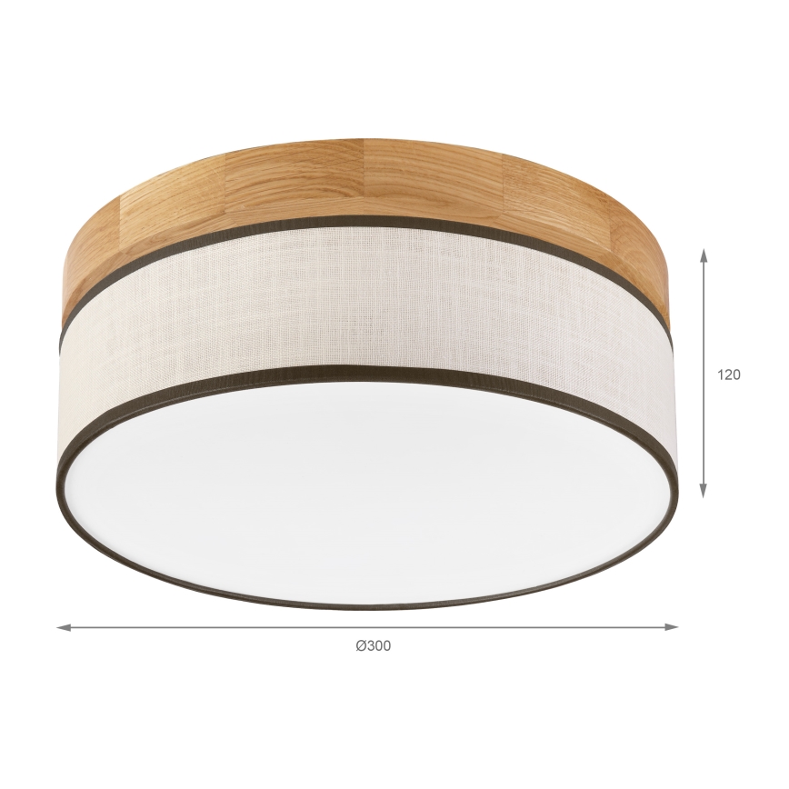 Brilagi - LED plafonsko svetlo BELLADONNA LED/20W/230V prečnika 30 cm krem/hrast
