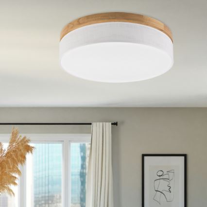 Brilagi - LED plafonsko svetlo BELLADONNA LED/36W/230V prečnik 50 cm bela/hrast