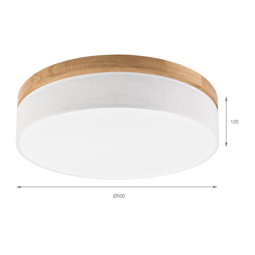 Brilagi - LED plafonsko svetlo BELLADONNA LED/36W/230V prečnik 50 cm bela/hrast