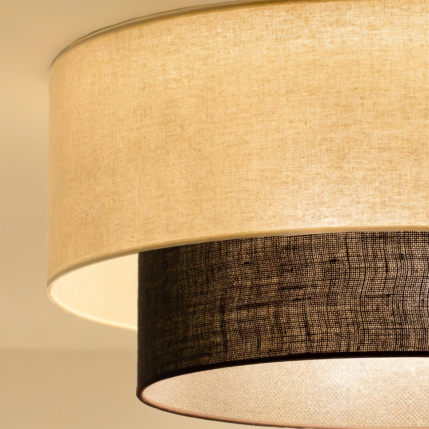 Brilagi - LED plafonsko svetlo BOHO STIL 3xE27/15W/230V prečnik 60 cm krem/braon