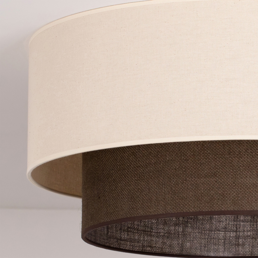 Brilagi - LED plafonsko svetlo BOHO STIL 3xE27/15W/230V prečnik 60 cm krem/braon