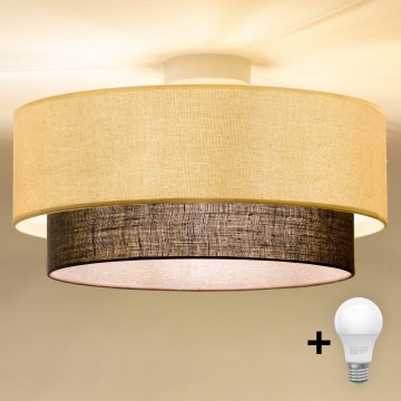 Brilagi - LED plafonsko svetlo BOHO STYLE 1xE27/15W/230V prečnik 40 cm krem/braon