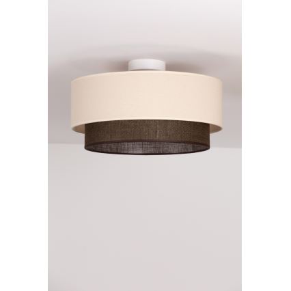 Brilagi - LED plafonsko svetlo BOHO STYLE 1xE27/15W/230V prečnik 40 cm krem/braon