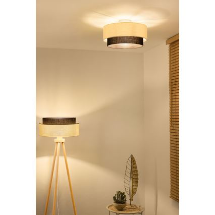 Brilagi - LED plafonsko svetlo BOHO STYLE 1xE27/15W/230V prečnik 40 cm krem/braon