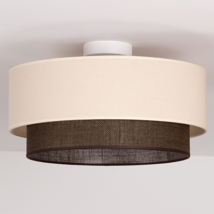 Brilagi - LED plafonsko svetlo BOHO STYLE 1xE27/15W/230V prečnik 40 cm krem/braon