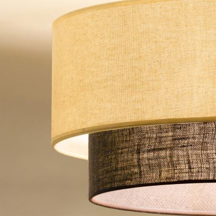 Brilagi - LED plafonsko svetlo BOHO STYLE 1xE27/15W/230V prečnik 40 cm krem/braon