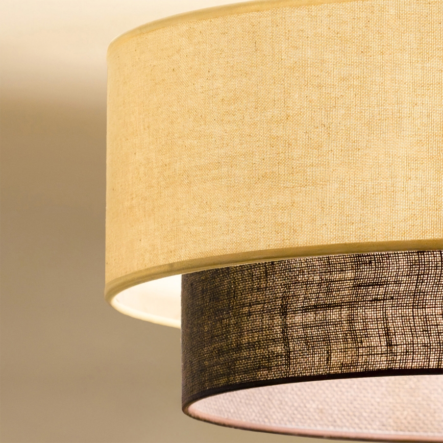 Brilagi - LED plafonsko svetlo BOHO STYLE 1xE27/15W/230V prečnik 40 cm krem/braon