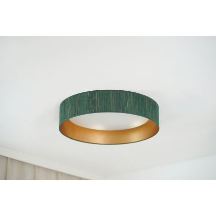 Brilagi - LED plafonsko svetlo BOSTON ROLLER LED/24W/230V prečnik 45 cm slamasto zeleno/zlatno