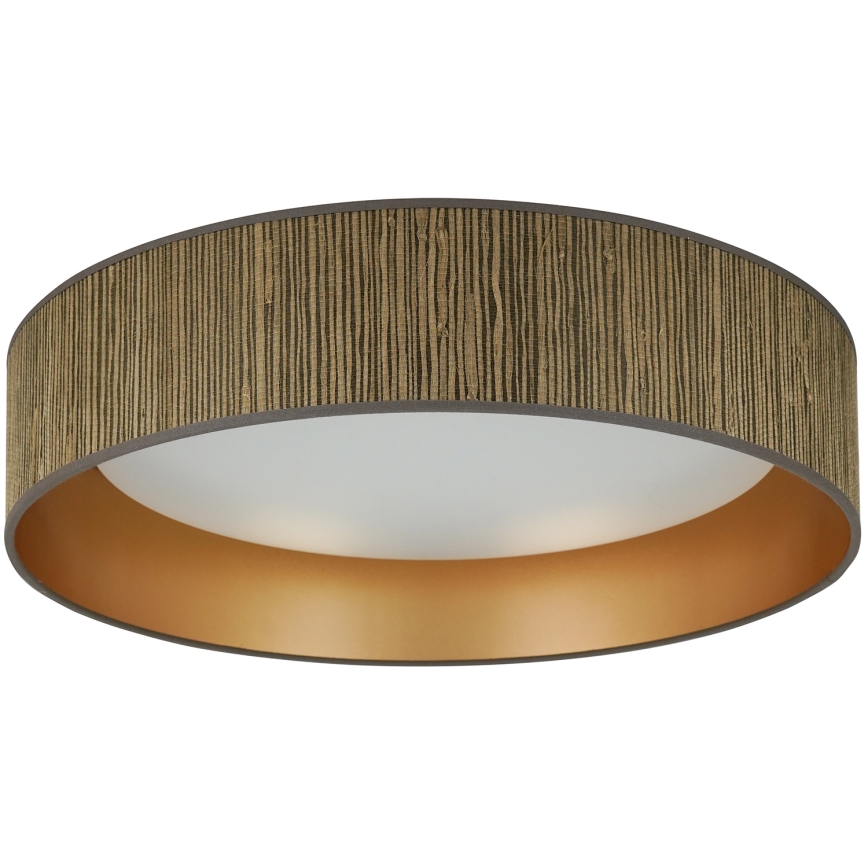 Brilagi - LED plafonsko svetlo BOSTON ROLLER LED/24W/230V prečnik 45 cm boja slame/smeđa/zlatna