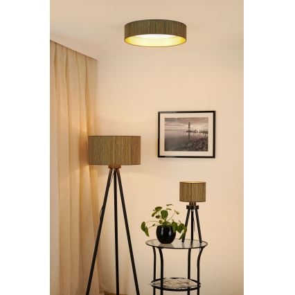 Brilagi - LED plafonsko svetlo BOSTON ROLLER LED/24W/230V prečnik 45 cm boja slame/smeđa/zlatna