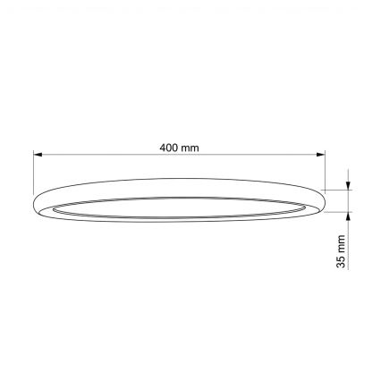 Brilagi - LED plafonsko svetlo CARLOS LED/24W/230V prečnika 40 cm belo