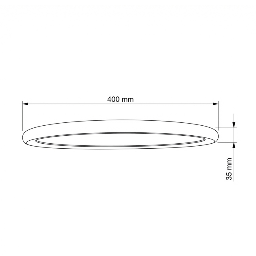 Brilagi - LED plafonsko svetlo CARLOS LED/24W/230V prečnika 40 cm belo