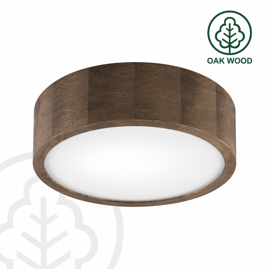 BRILAGI - LED plafonsko svetlo CARVALHO 1xE27/15W/230V hrast/orah fi 27 cm