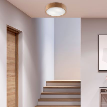 Brilagi - LED plafonsko svetlo CARVALHO 2xE27/60W/230V hrast, prečnik 37,5 cm