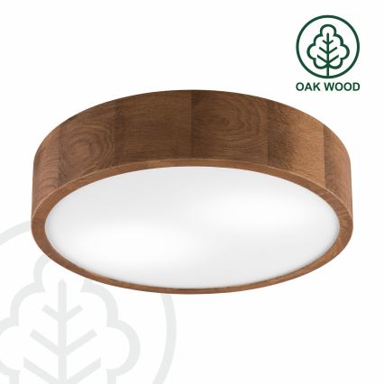 Brilagi - LED plafonsko svetlo CARVALHO 2xE27/60W/230V hrast-trešnja Ø 37 cm
