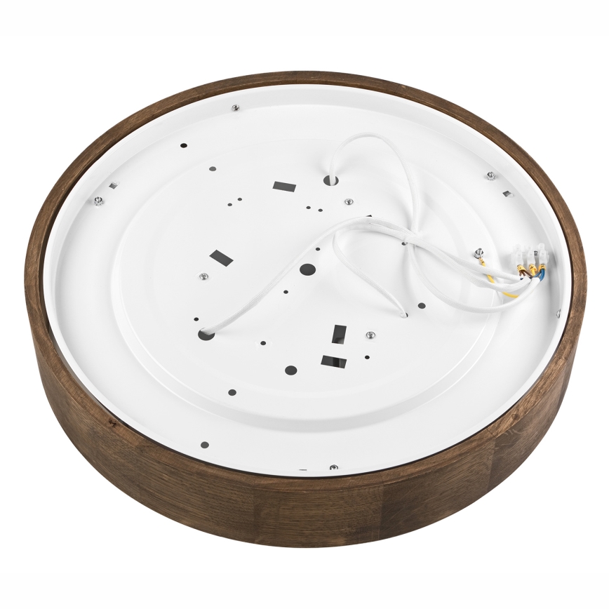 Brilagi - LED plafonsko svetlo CARVALHO 3xE27/60W/230V, hrast/orah, prečnik 47 cm