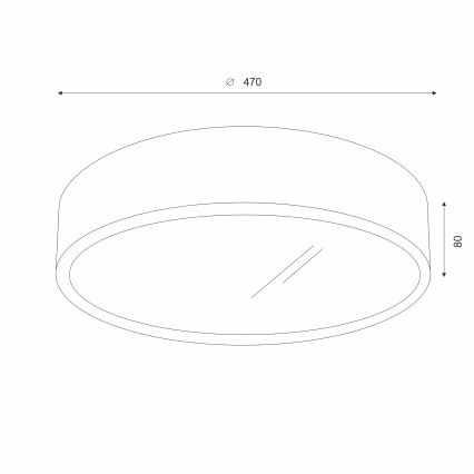 Brilagi - LED plafonsko svetlo CARVALHO 3xE27/60W/230V, hrast/orah, prečnik 47 cm