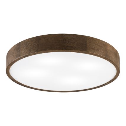 Brilagi - LED plafonsko svetlo CARVALHO 4xE27/60W/230V hrast/orah, prečnik 57,5 cm