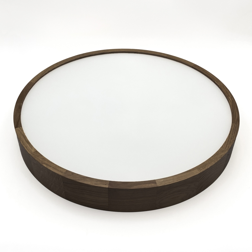 Brilagi - LED plafonsko svetlo CARVALHO 4xE27/60W/230V hrast/orah, prečnik 57,5 cm