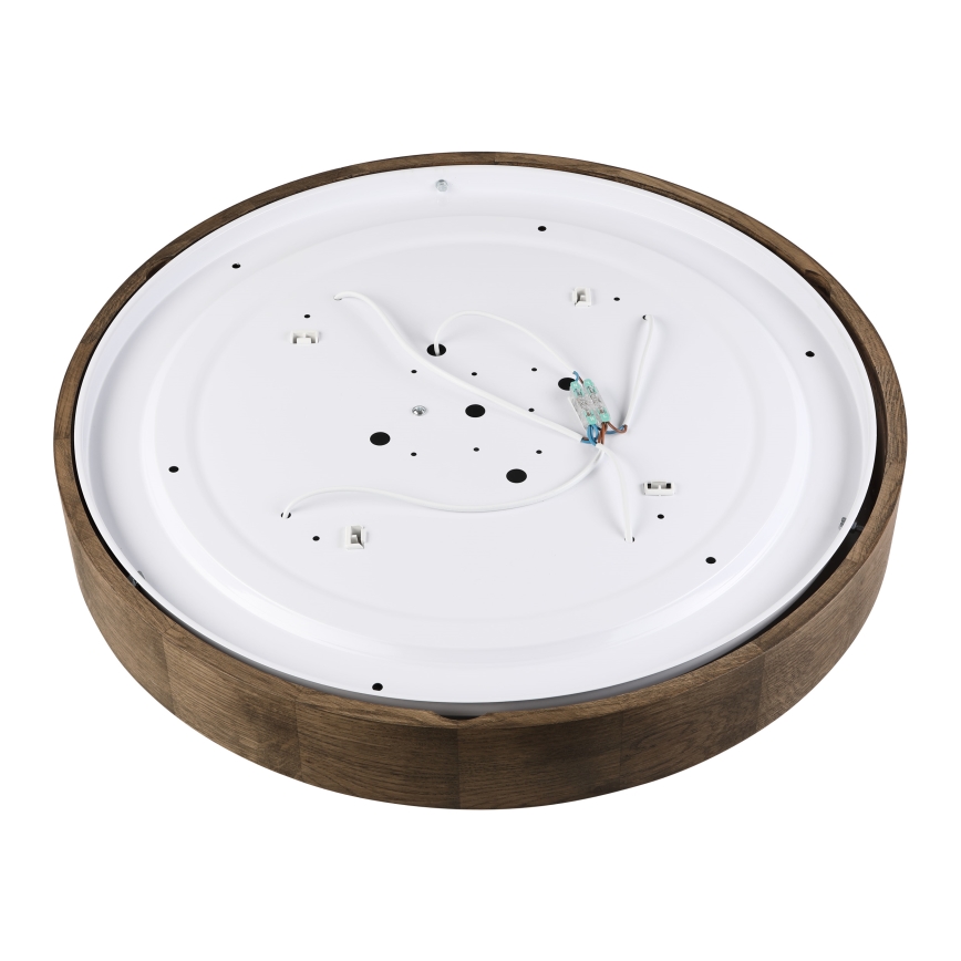 Brilagi - LED plafonsko svetlo CARVALHO 4xE27/60W/230V hrast/orah, prečnik 57,5 cm