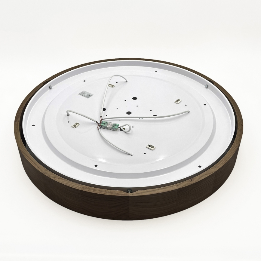 Brilagi - LED plafonsko svetlo CARVALHO 4xE27/60W/230V hrast/orah, prečnik 57,5 cm