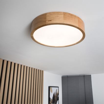 Brilagi - LED plafonsko svetlo CARVALHO LED/36W/230V hrast, prečnik 37,5 cm