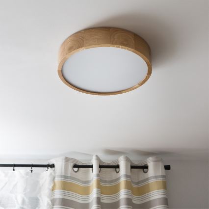 Brilagi - LED plafonsko svetlo CARVALHO LED/36W/230V hrast, prečnik 37,5 cm