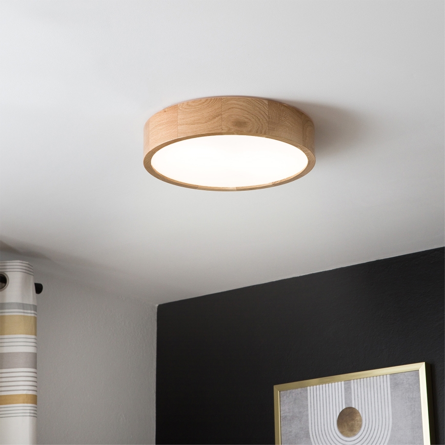 Brilagi - LED plafonsko svetlo CARVALHO LED/36W/230V hrast, prečnik 37,5 cm