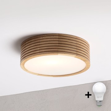 BRILAGI - LED plafonsko svetlo CARVALHO MODERN 1xE27/60W/230V prečnik 27,5 cm hrast