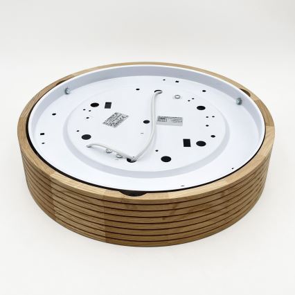 Brilagi - LED plafonsko svetlo CARVALHO MODERN 2xE27/60W/230V prečnik 37,5 cm hrast