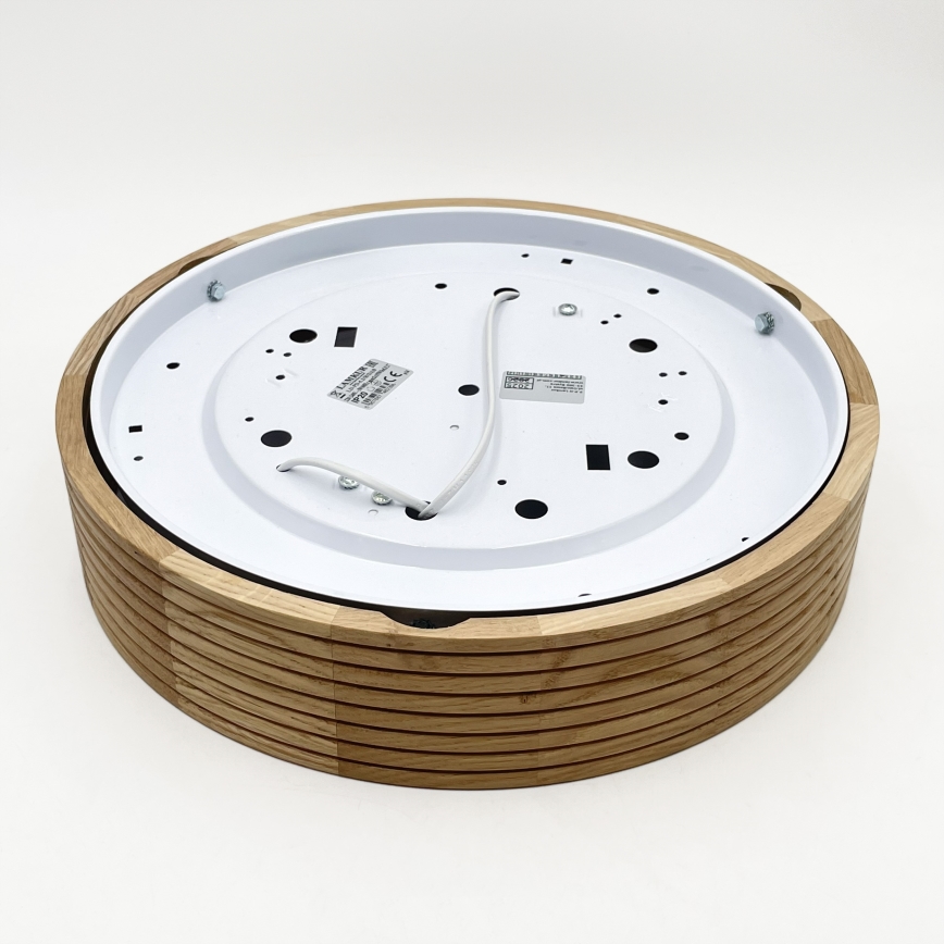 Brilagi - LED plafonsko svetlo CARVALHO MODERN 2xE27/60W/230V prečnik 37,5 cm hrast