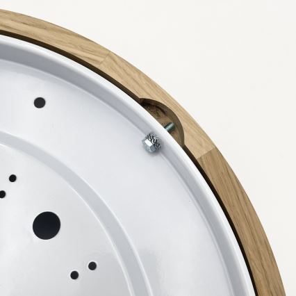 Brilagi - LED plafonsko svetlo CARVALHO MODERN 2xE27/60W/230V prečnik 37,5 cm hrast