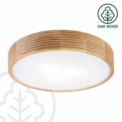 Brilagi - LED plafonsko svetlo CARVALHO MODERN 3xE27/60W/230V prečnik 47,5 cm hrast