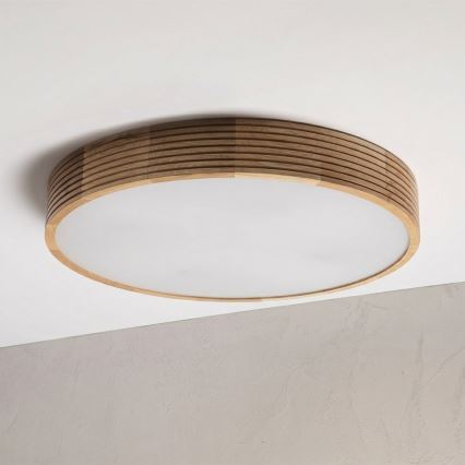 Brilagi - LED plafonsko svetlo CARVALHO MODERN 4xE27/60W/230V hrast prečnik 57,5 cm