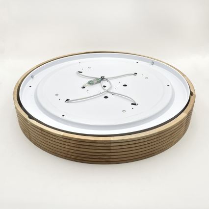 Brilagi - LED plafonsko svetlo CARVALHO MODERN 4xE27/60W/230V hrast prečnik 57,5 cm