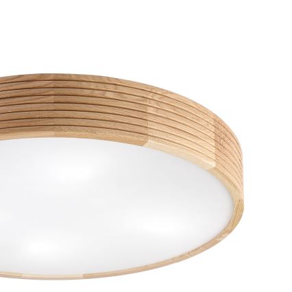Brilagi - LED plafonsko svetlo CARVALHO MODERN 4xE27/60W/230V hrast prečnik 57,5 cm