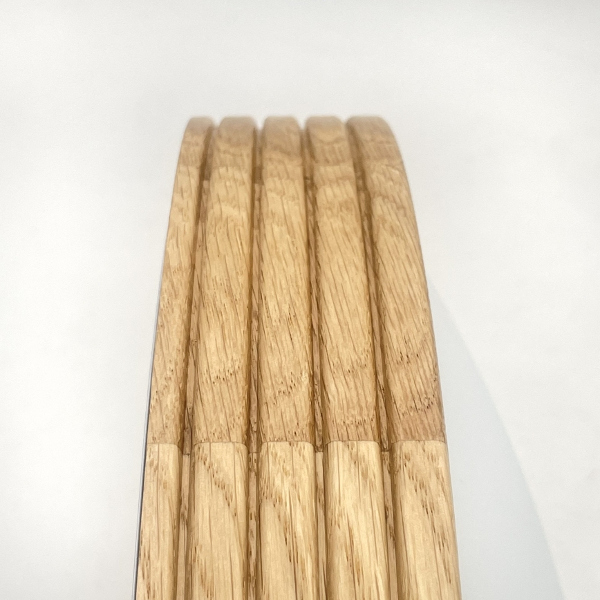 Brilagi - LED stropna svetiljka CARVALHO MODERN SLIM 1xE27/60W/230V, prečnik 27,5 cm, hrast
