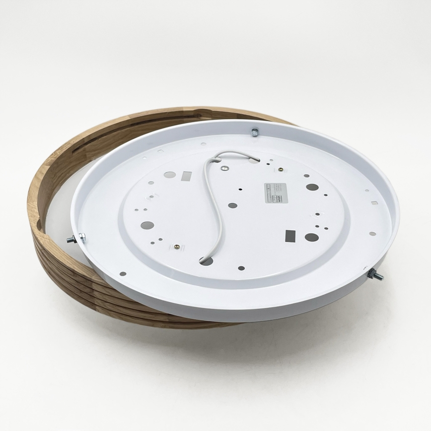 Brilagi - LED plafonsko svetlo CARVALHO MODERN SLIM 2xE27/60W/230V prečnik 37,5 cm hrast