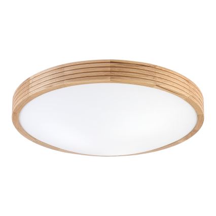 Brilagi - LED plafonsko svetlo CARVALHO MODERN SLIM 3xE27/60W/230V Ø 47,5 cm hrast
