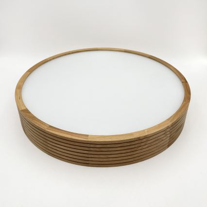 Brilagi - LED plafonsko svetlo CARVALHO MODERN SLIM 3xE27/60W/230V Ø 47,5 cm hrast