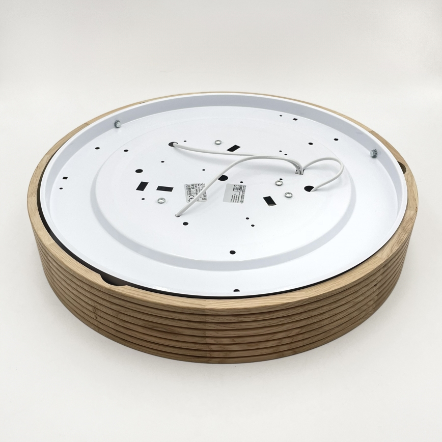 Brilagi - LED plafonsko svetlo CARVALHO MODERN SLIM 3xE27/60W/230V Ø 47,5 cm hrast