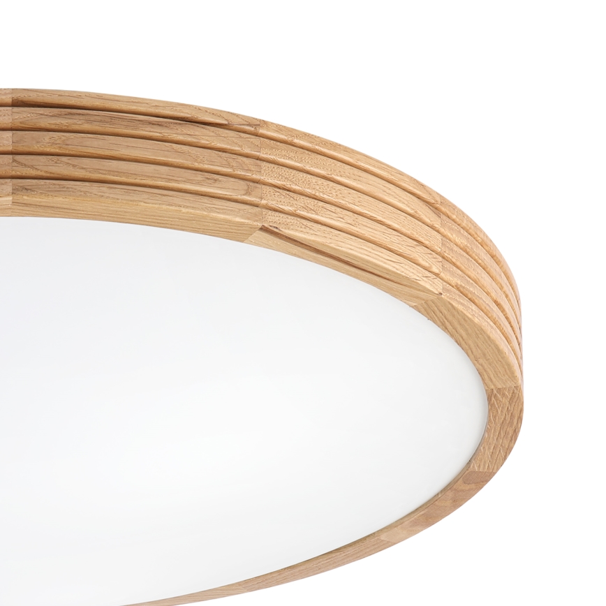 Brilagi - LED plafonsko svetlo CARVALHO MODERN SLIM 3xE27/60W/230V Ø 47,5 cm hrast