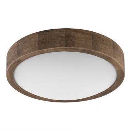 Brilagi - LED plafonsko svetlo CARVALHO SLIM 1xE27/60W/230V hrast/orah fi 27 cm
