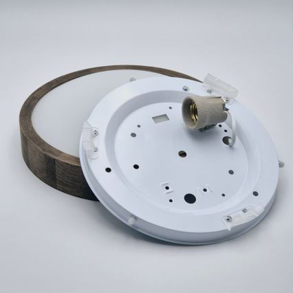 Brilagi - LED plafonsko svetlo CARVALHO SLIM 1xE27/60W/230V hrast/orah fi 27 cm