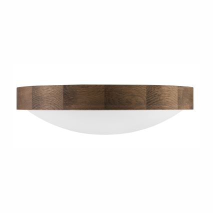 BRILAGI - LED plafonsko svetlo CARVALHO SLIM 2xE27/15W/230V hrast/orah prečnik 37 cm
