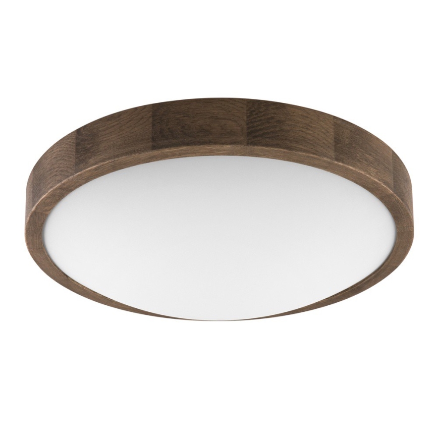 Brilagi - LED plafonsko svetlo CARVALHO SLIM 2xE27/60W/230V hrast/orah prečnik 37 cm
