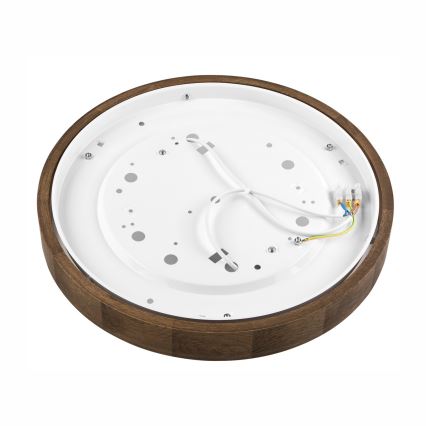 Brilagi - LED plafonsko svetlo CARVALHO SLIM 2xE27/60W/230V hrast/orah prečnik 37 cm