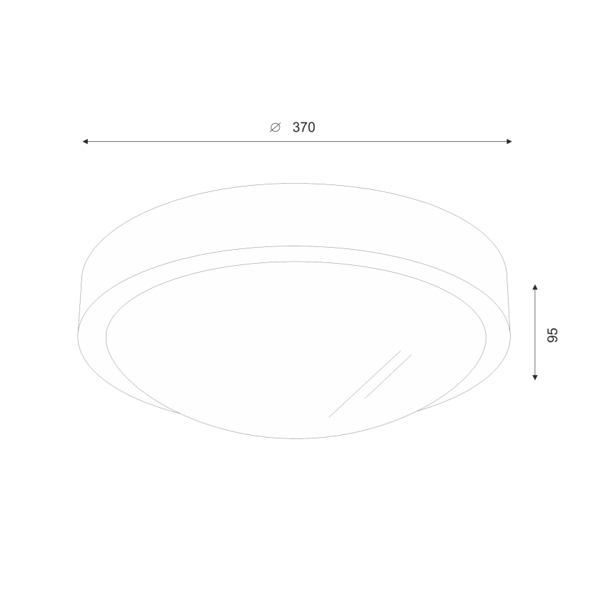 Brilagi - LED plafonsko svetlo CARVALHO SLIM 2xE27/60W/230V hrast/orah prečnik 37 cm